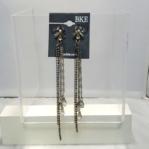 Bke silver tone chandelier earrings